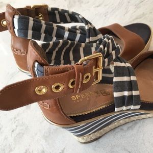 Speery Wedge Nautical Sandals